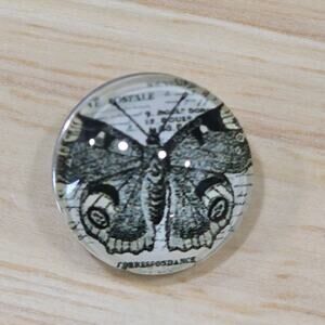 Snap Jewelry Button Charm 18-20mm fits Ginger Snaps Noosa Dark Academia Retro